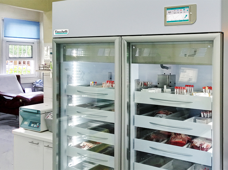Blood banks and plasma freezers