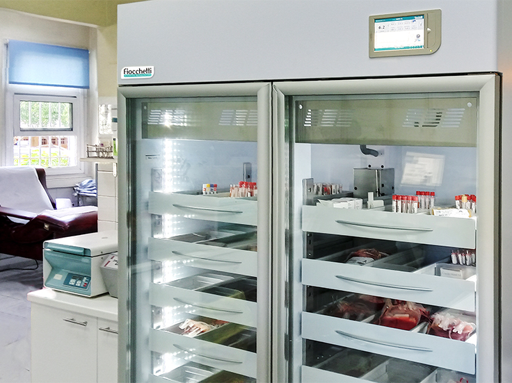 Blood banks and plasma freezers