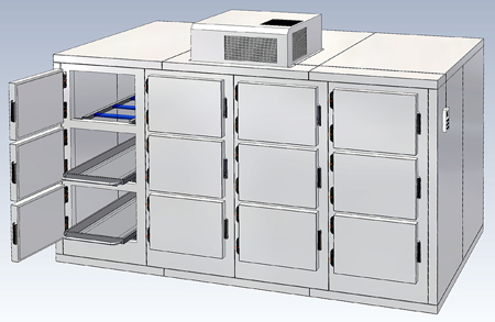 12 bodies on 3 levels <br>12 doors-1