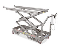 Chariot hydraulique électrique à rouleaux H 38,5 - 201,5 cm-2