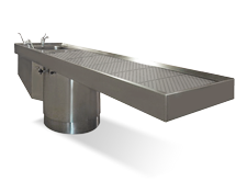 Height-Adjustable Autopsy Table B with 90° Rotation