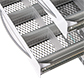 Cajón de aluminio con divisores por mod. 100-140-280-4