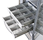 Cajón de aluminio con separadores modelos 700-1500-4