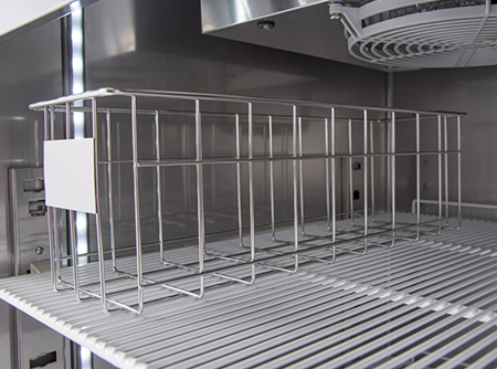 Rack de alambre de acero inox cm 14 x 42 x 15 H (max. 3 sobre cada rejilla)-2